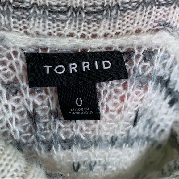 Torrid Open Knit Mock Neck Turtleneck Sweater L 12 - Picture 7 of 7